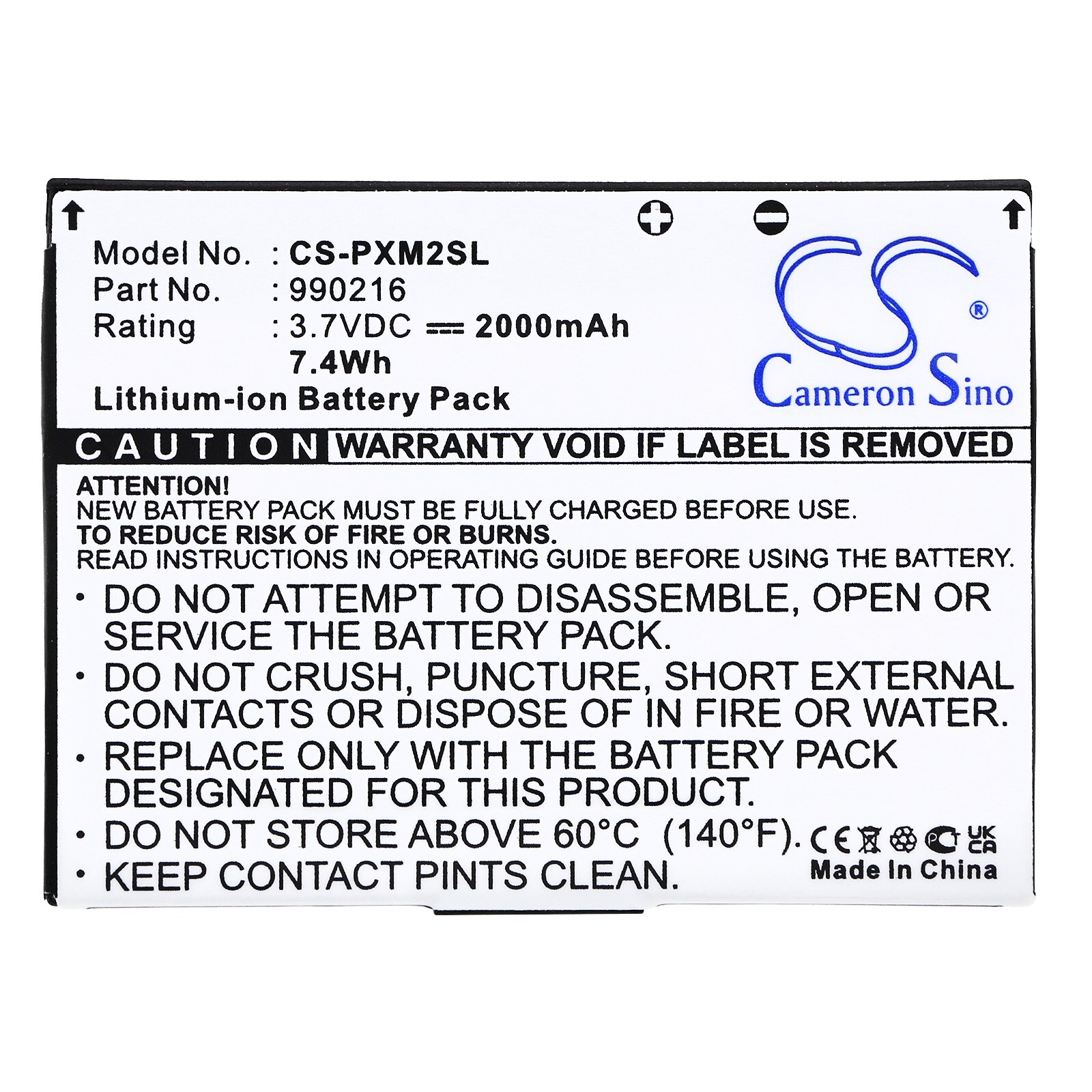 BATTERIE 2000mAh Type 990216 For Samsung Helix, XM Radio, XM5, YX-M1Z