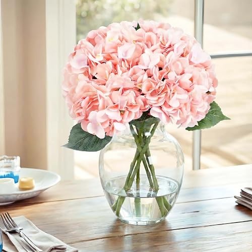 Artificial Flower Hydrangea Fake Hydrangea, Used in The Center of The Pink