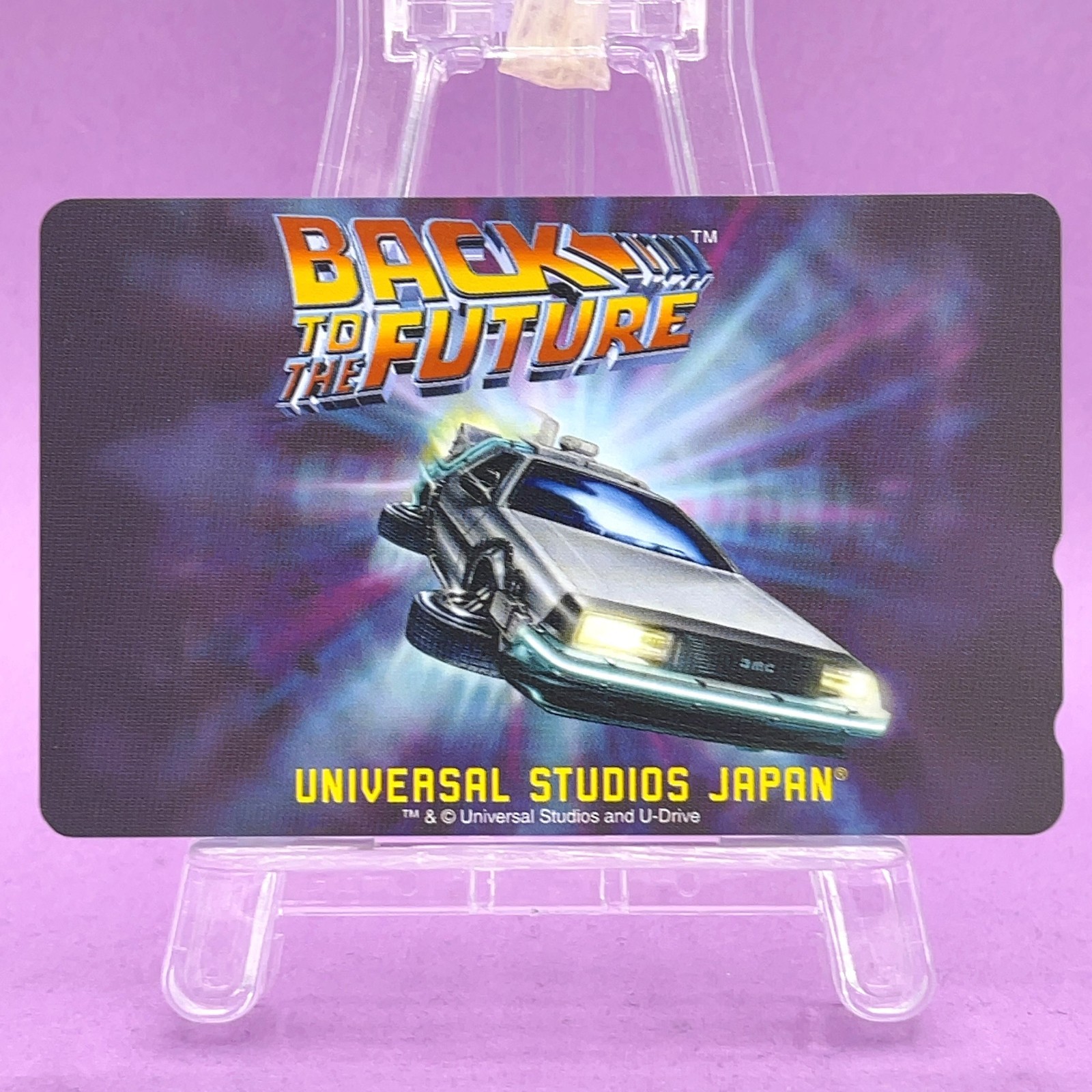 Back to the Future DeLorean Universal Studios Japan Phone Card Movie Japan New