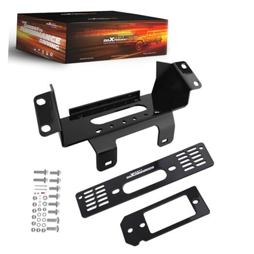 Winch Mount Bracket Plate Kit Compatible with Polaris Ranger 400 500 570 800 