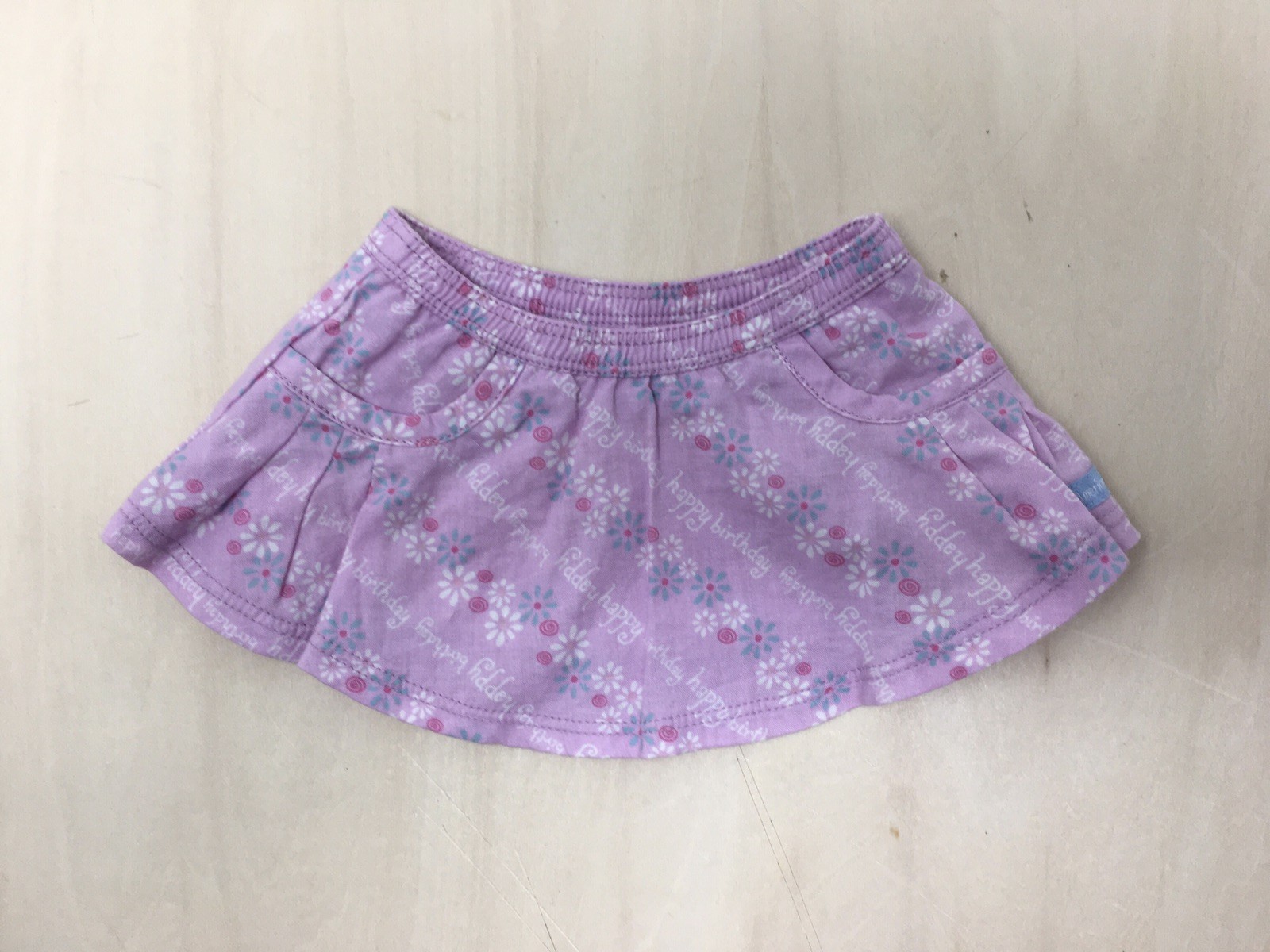 American Girl Doll Happy Birthday Outfit Skirt Floral Pink Purple Skirt fits 18"