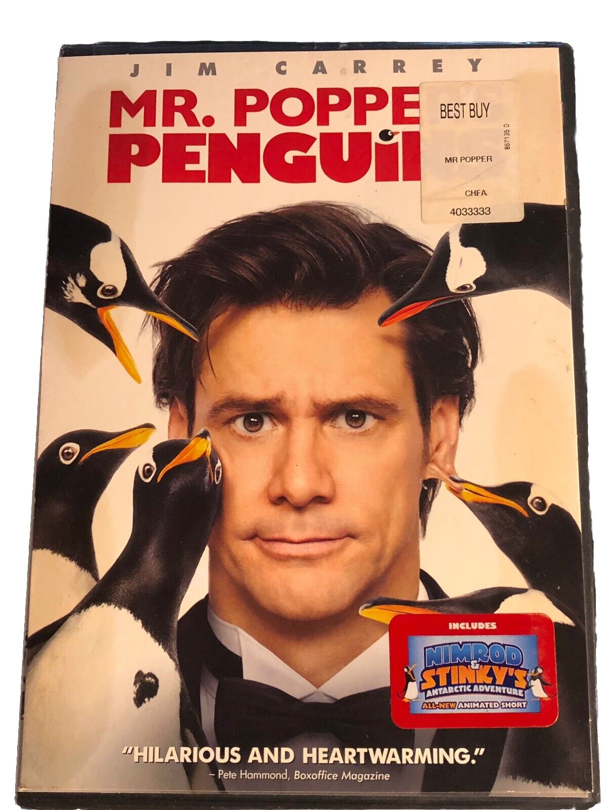 Mr. Poppers Penguins DVD 2011 Jim Carrey BRAND NEW ~Factory Sealed~