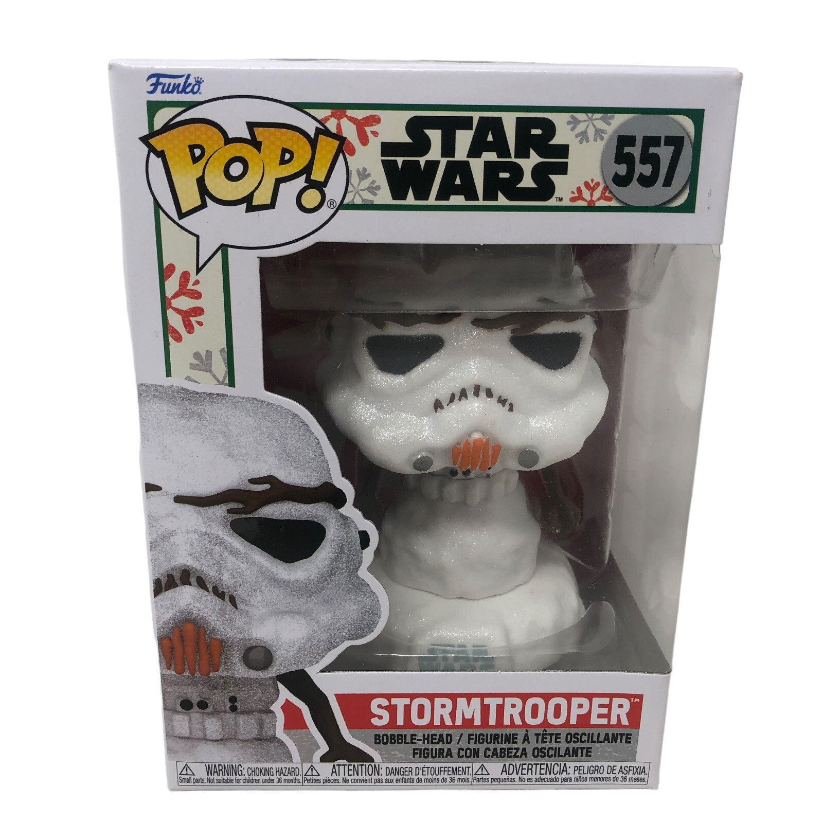 NIP Funko Pop! Star Wars Stormtrooper Snowman 557 Figure - 64338 Bobble-head