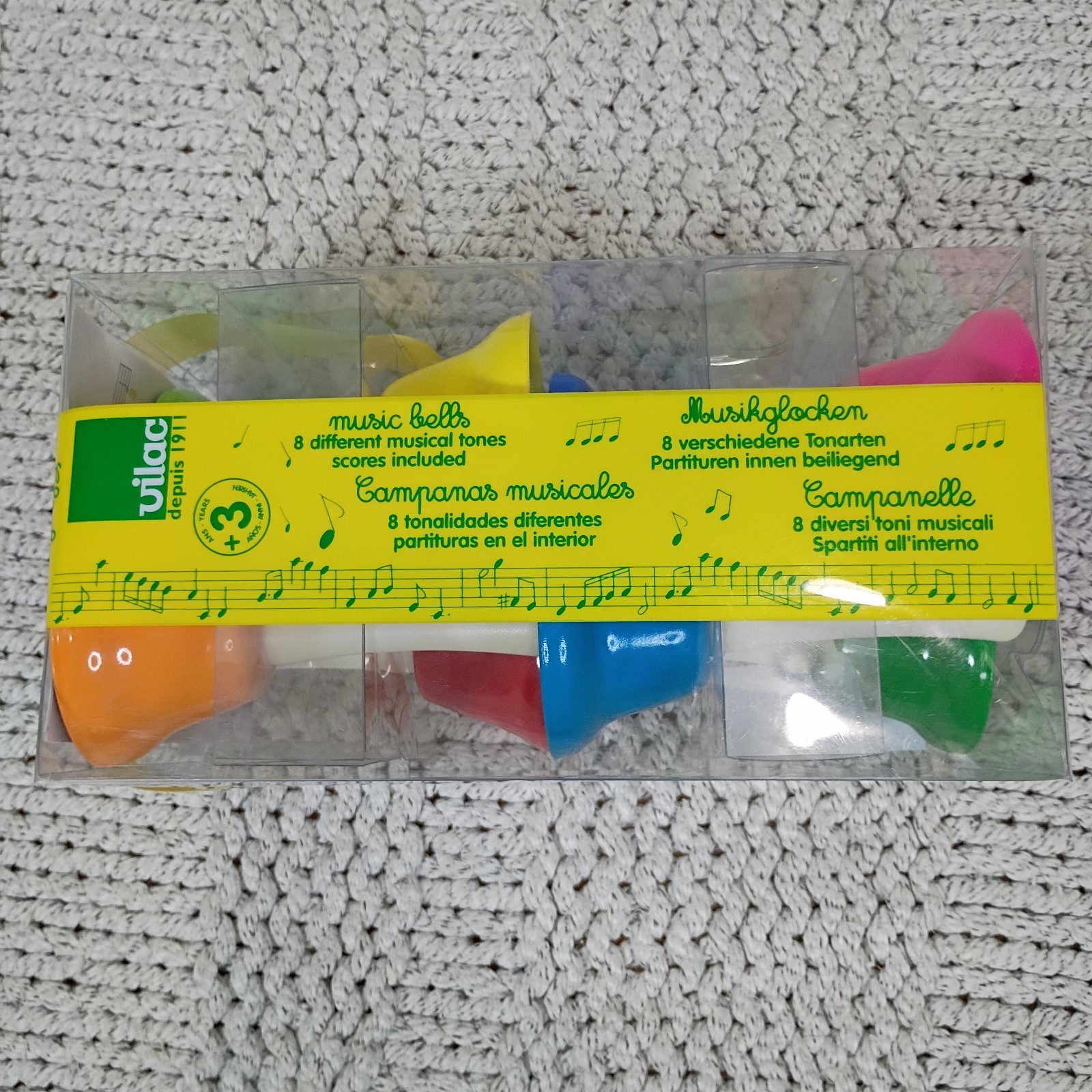 8 Note Colorful Handbells Set Musical  Instruments For Kids