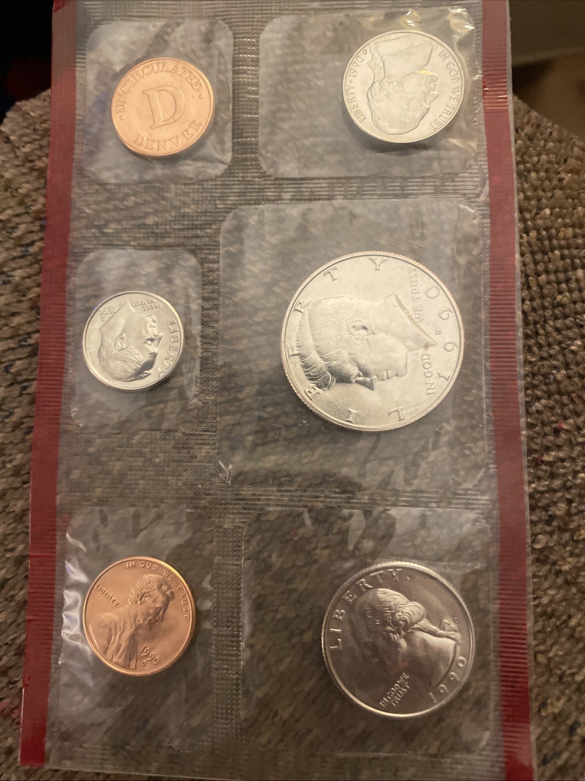 us mint uncirculated coin sets 1990