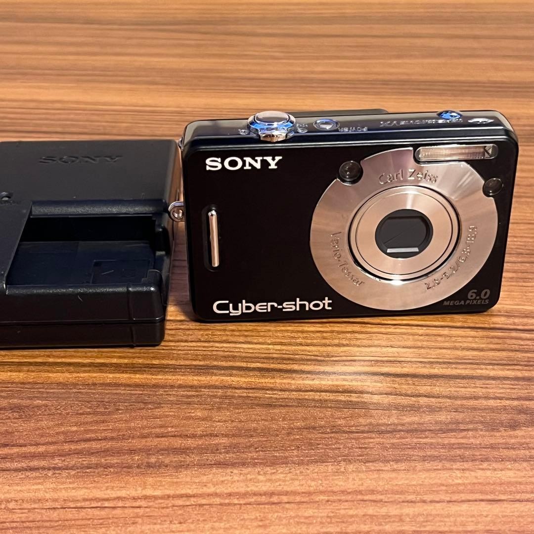 Sony Cyber-shot DSC-W50 Digital Camera Black Tested Excellent Condition