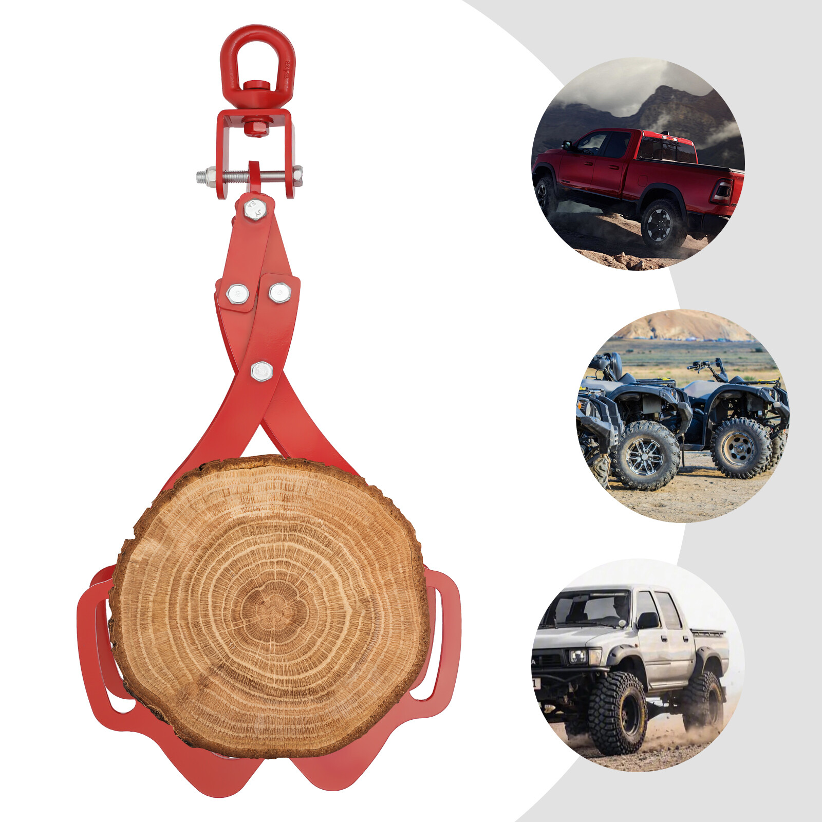 4-Claw Log Lifting Tongs Timber Lifting Tong For Tractor Skidder 1.2T/2645.55lbs