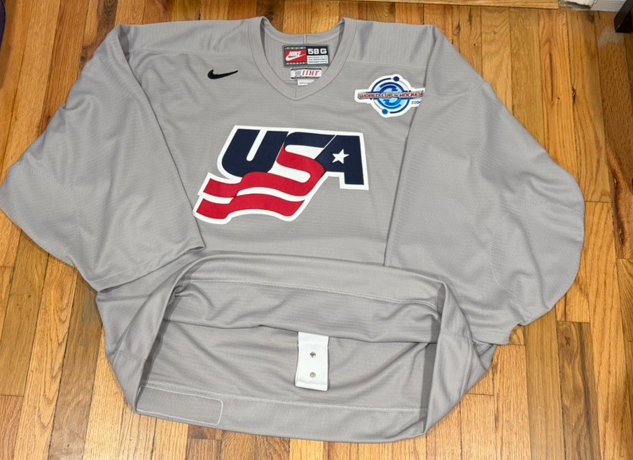 2004 Team USA World Cup Hockey Authentic Team Issued Nike practice Jersey Men 58
