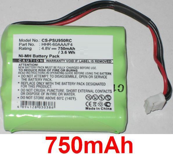 Battery 750mAh Type 8100-911-02101 HHR-60AAA/F4 for Philips Pronto RU970 RU980