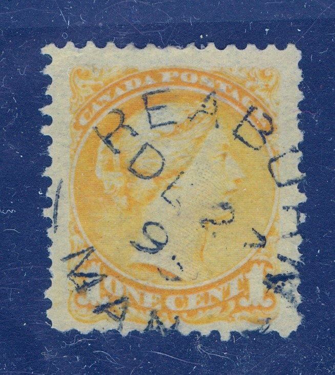 CANADA REABURN MAN/DE 23/95 SPLIT CIRCLE 1c SMALL QUEEN