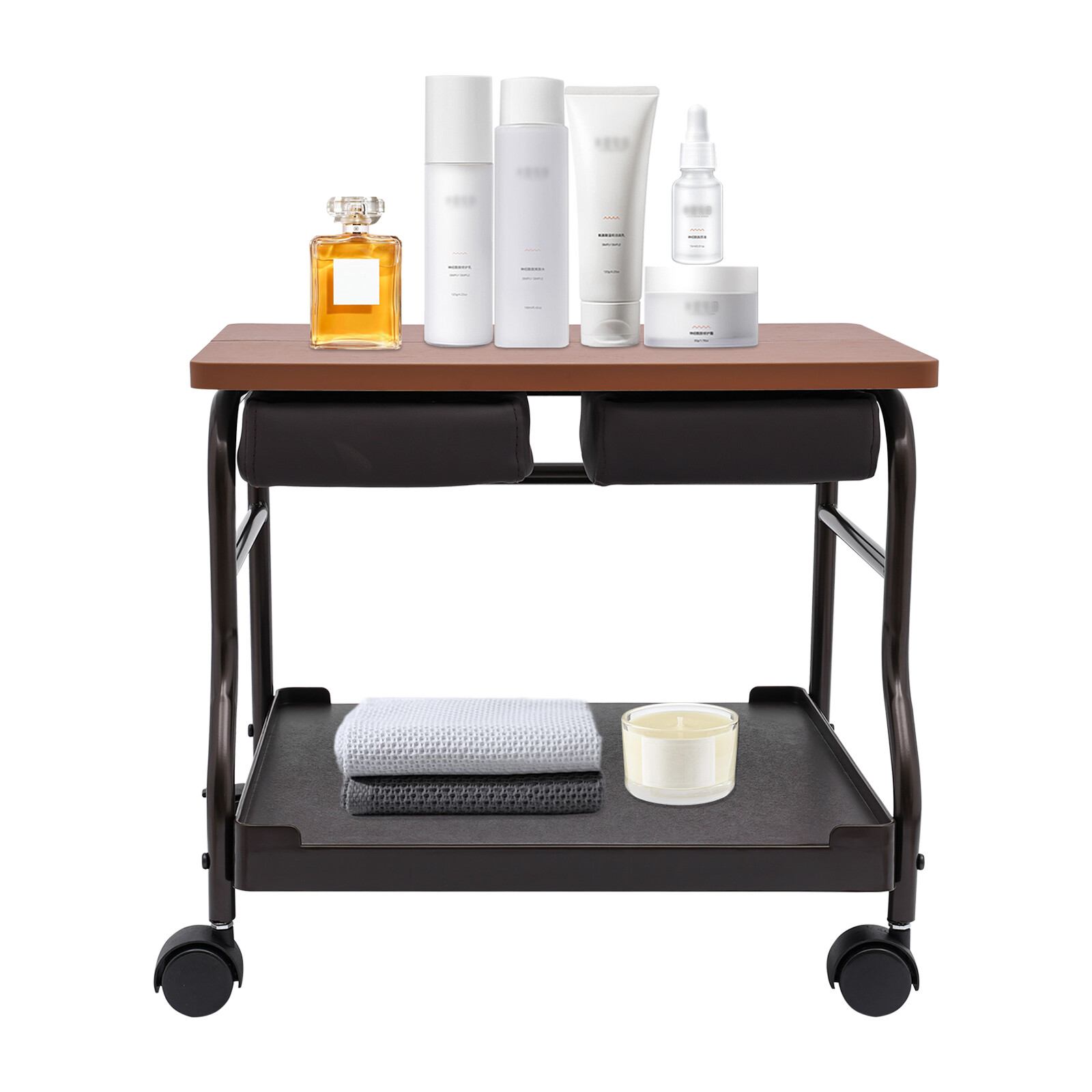 Foot Bath Spa Portable Trolley, Footrest Stand Massage Table Salon Supplies