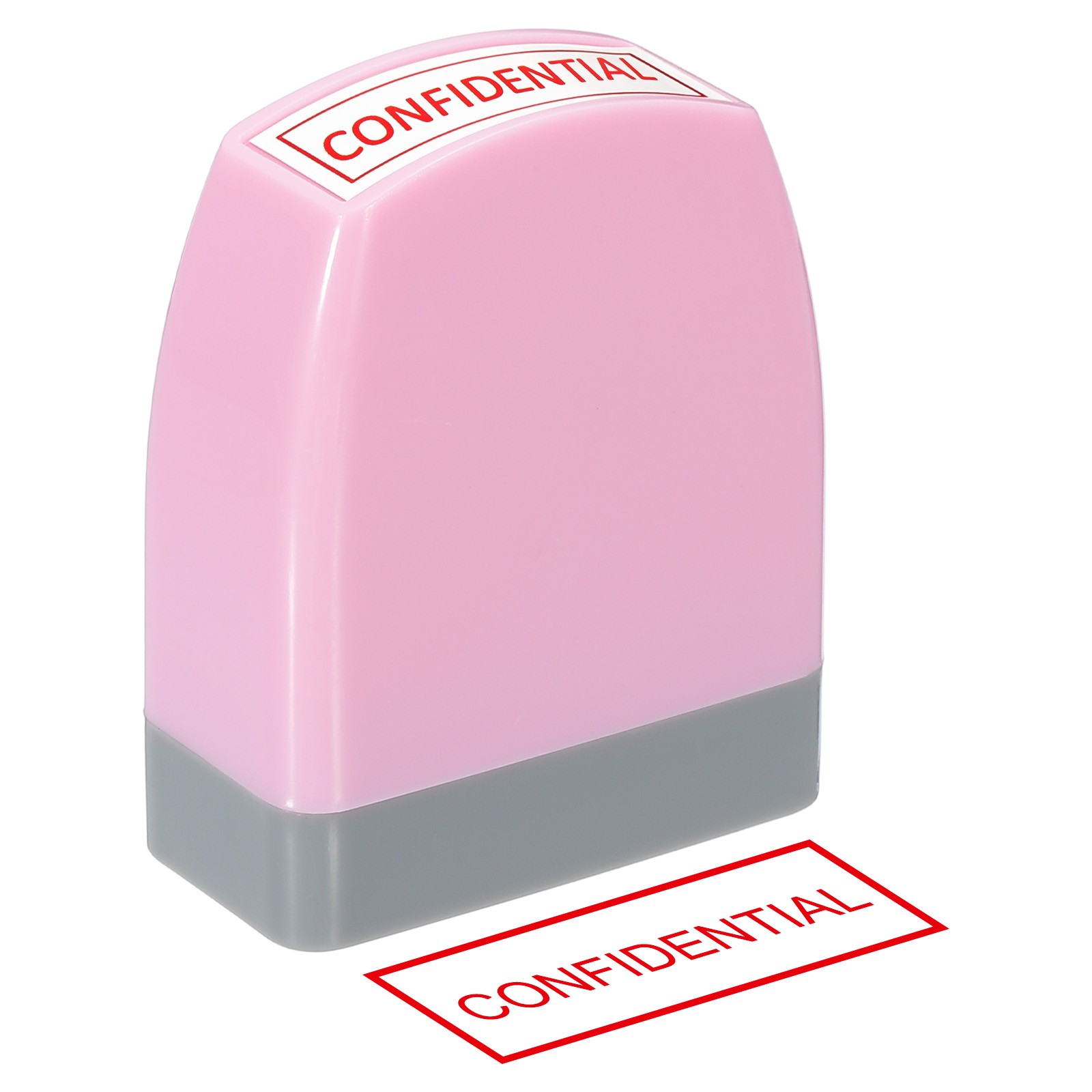 Confidential Notice Stamp, Office Stamp Pre Inked Stamp, Pink