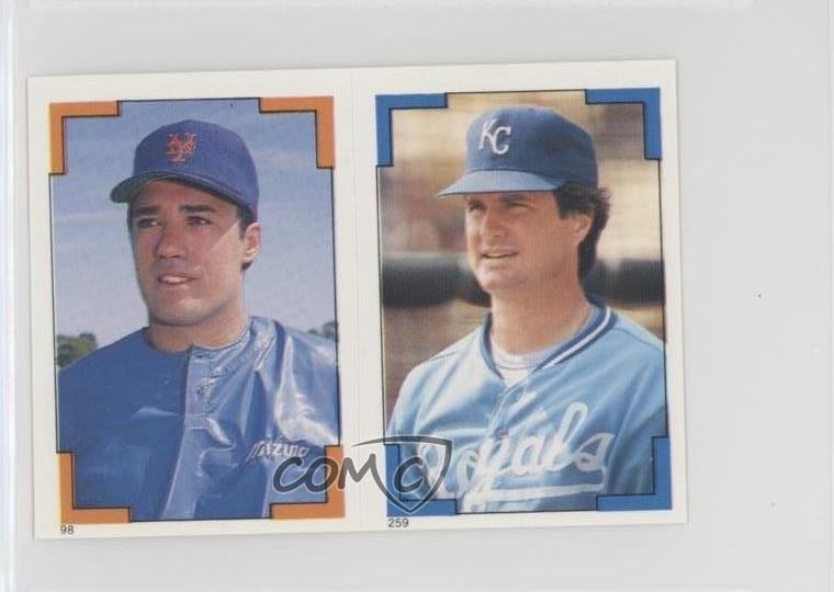 1986 Topps Album Stickers Jim Sundberg Ron Darling #259-98 0q3