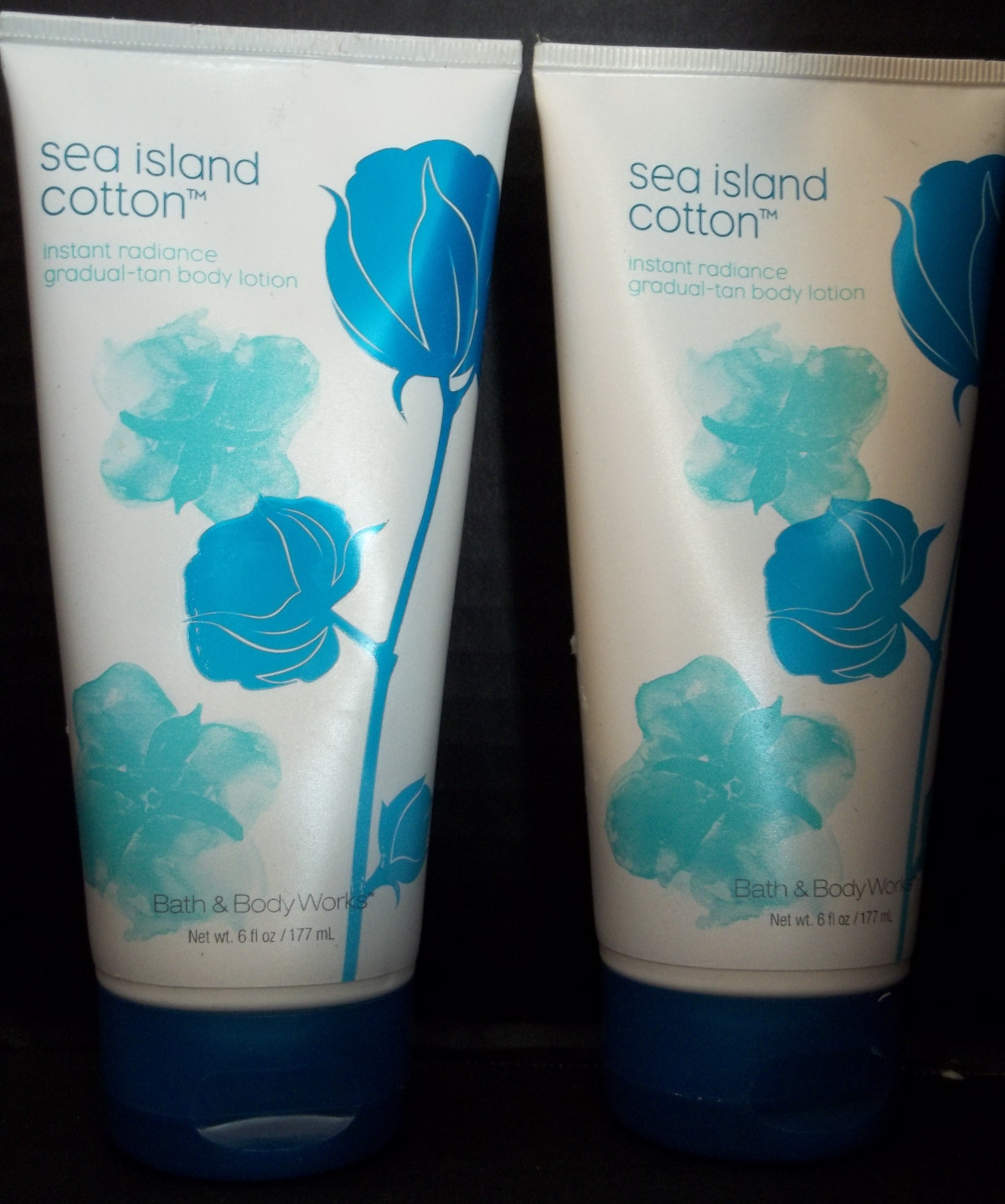 Bath Body Works SEA ISLAND COTTON Gradual-Tan Body Lotion, 6 oz/177 mL, NEW x 2
