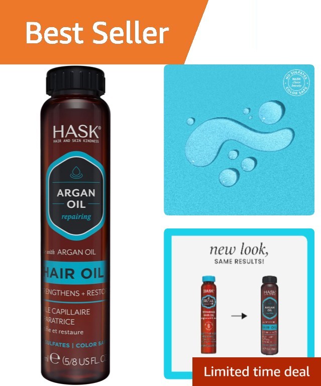 Luxurious Argan Oil Shine & Repair Hair Oil - 0.63 Fl Oz for Healthy Hair