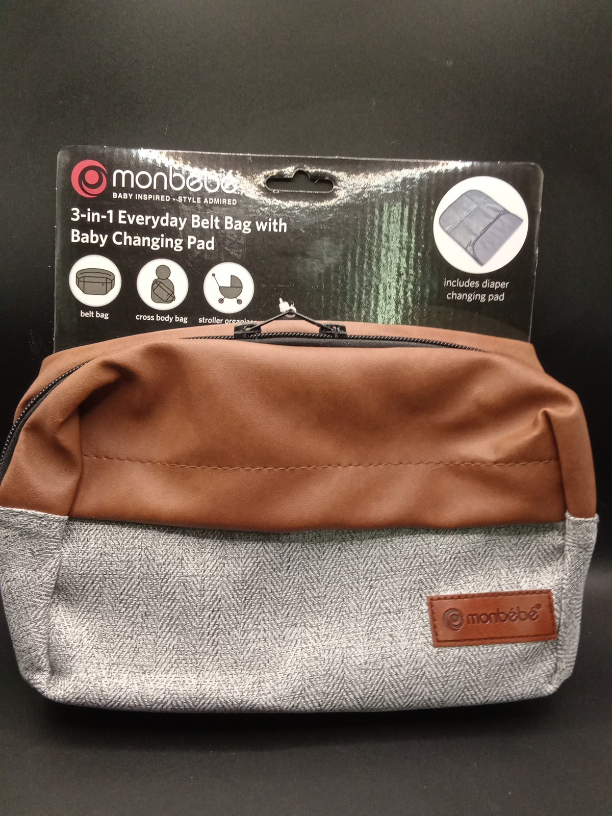 Monbebe 3 In 1 Baby Changing Pad Belt Bag