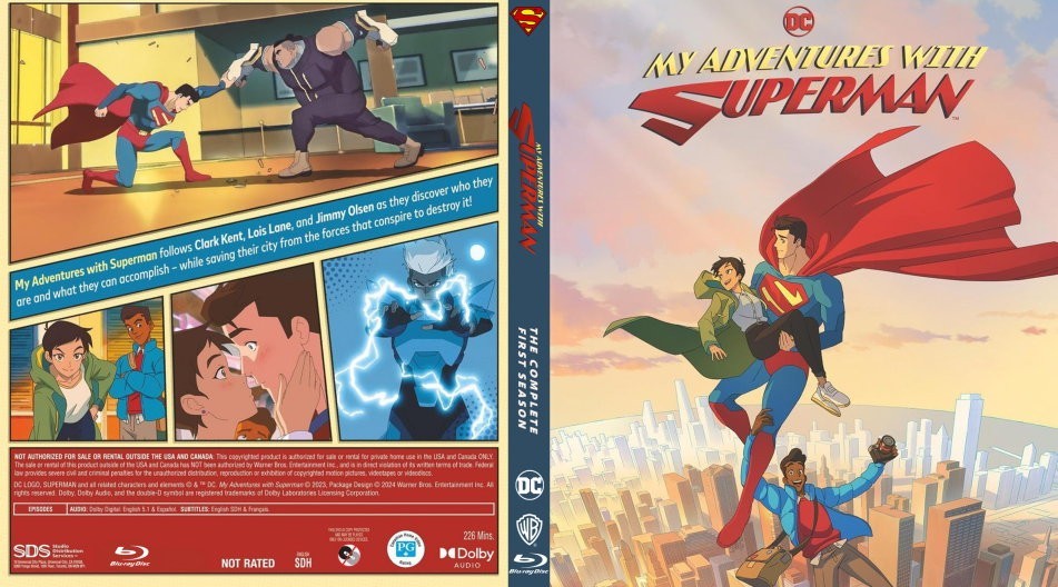 My Adventures with Superman Season 1 Blu-ray Cover/Case (READDESCRIPTION)