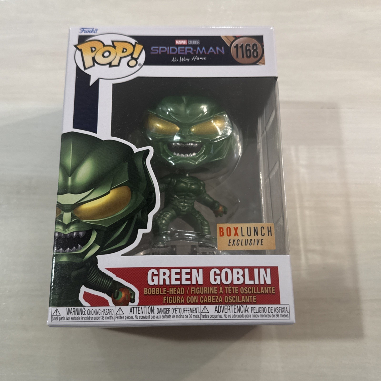 Funko POP! Spider-man NWH - Green Goblin (Metallic) BoxLunch Exclusive