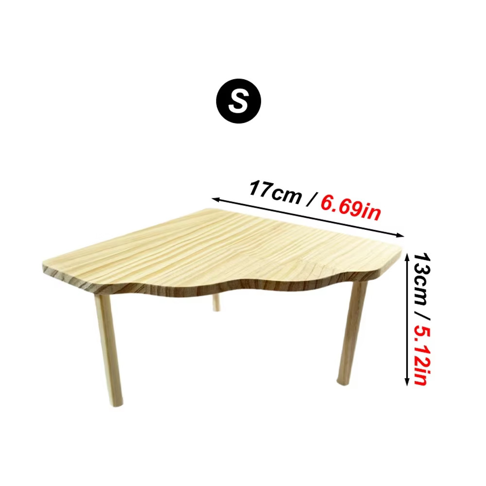 1Pc Wooden Hamster Ladder Platform Jumping Board Playground Hamster Climbing Toy