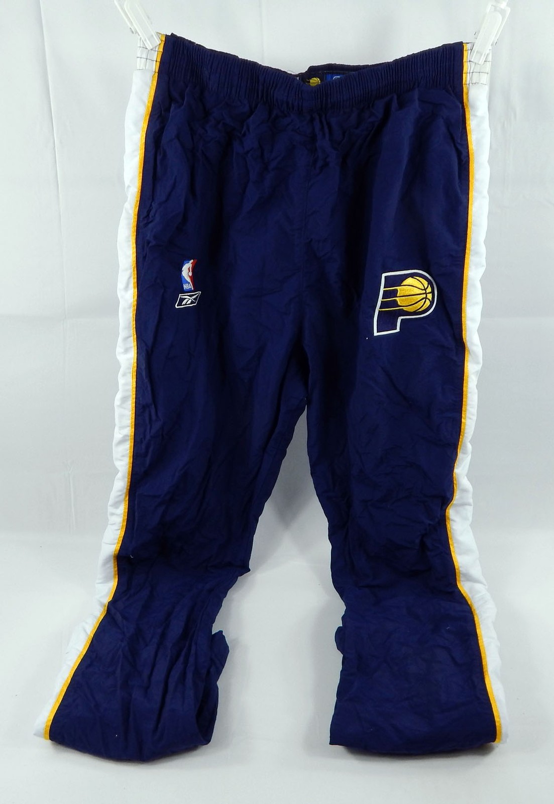 2002-06 Indiana Pacers #22 Game Used Navy Warm Up Pants 40 278