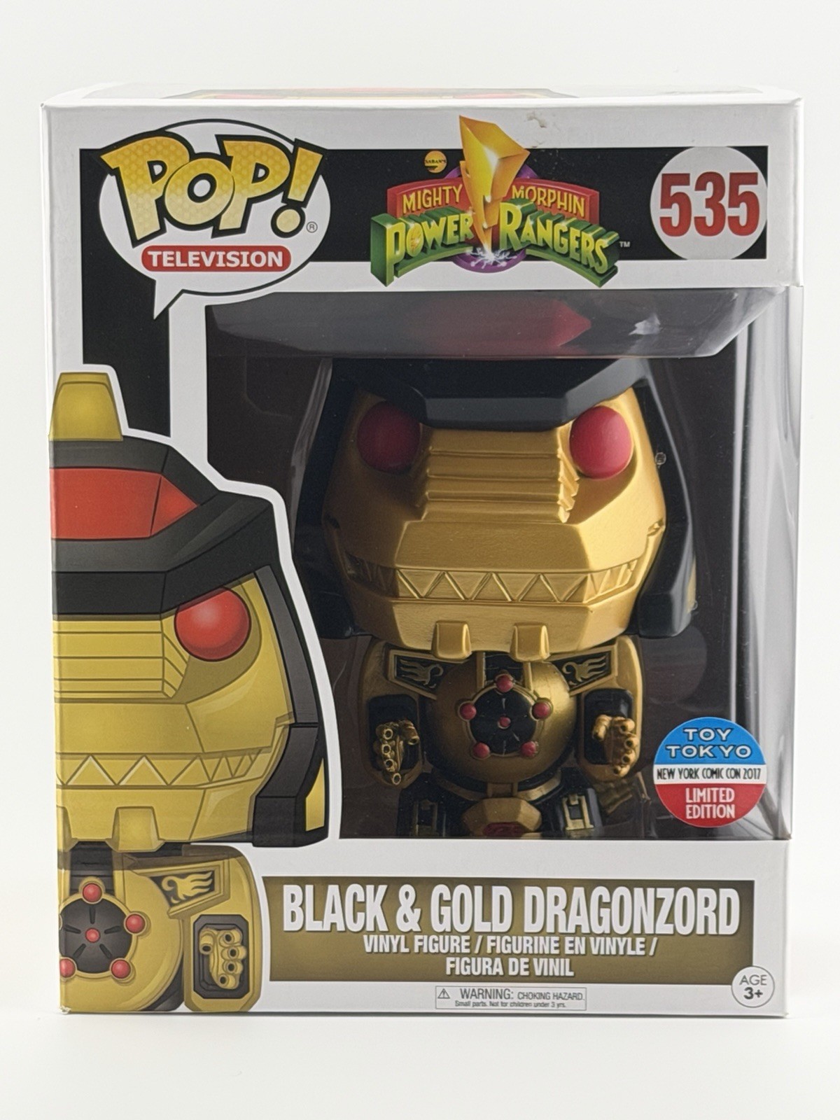 Funko Pop! Vinyl Power Rangers Black & Gold Dragonzord #535 Toy Tokyo Exclusive
