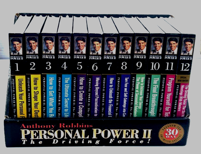 Tony Robins Personal Power II The Driving Force Cassette Tapes NIB English