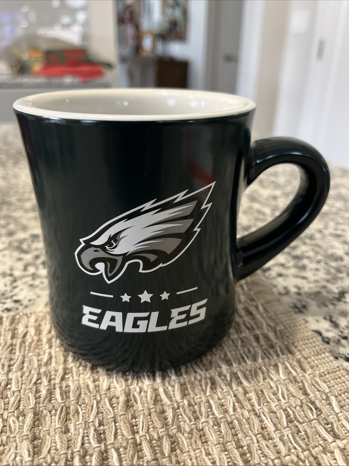Philadelphia Eagles 10 oz. Ceramic Coffee Cup Green w/white