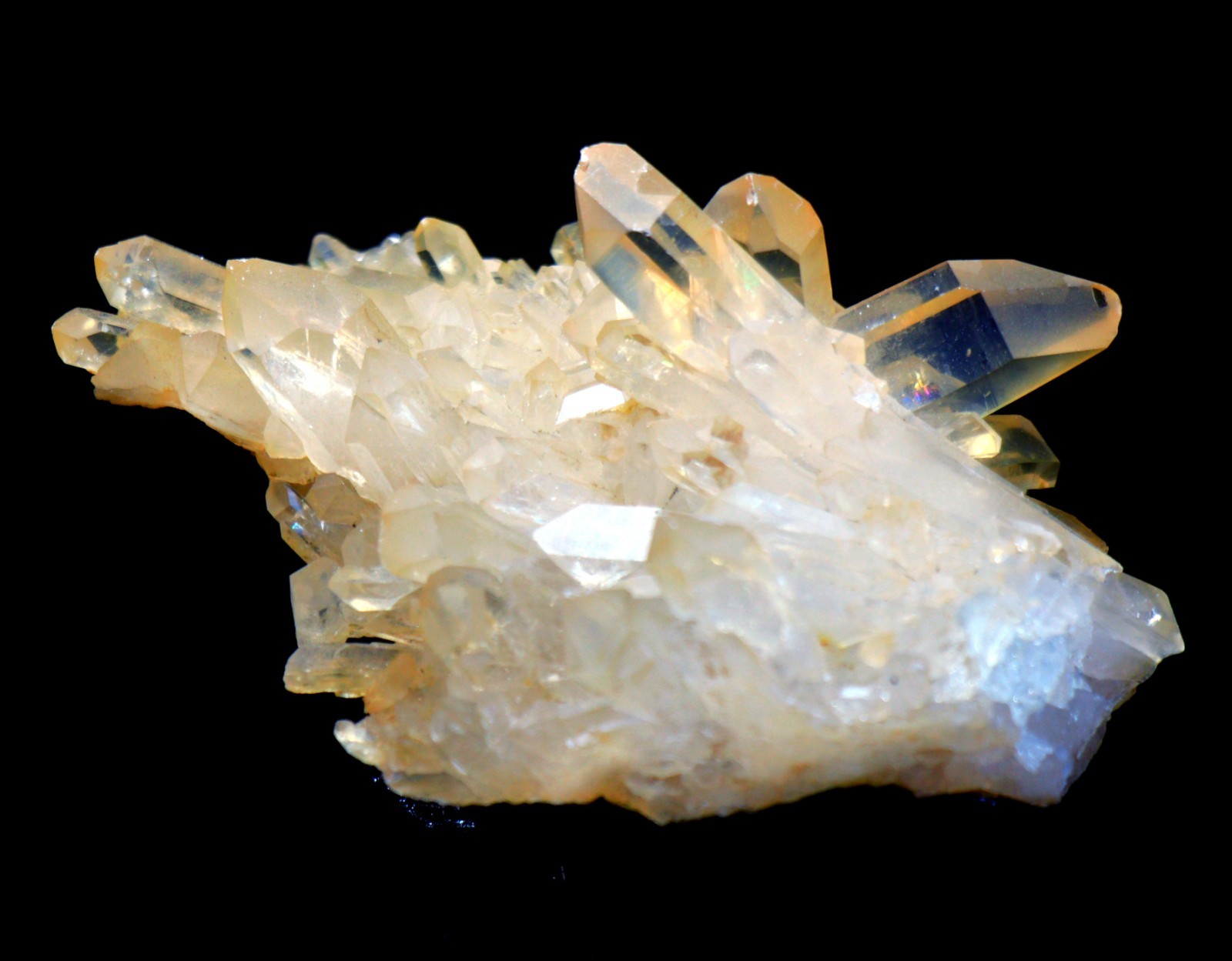 2.5 inch Rare Golden/Red Quartz Cluster, Brazil! Q411