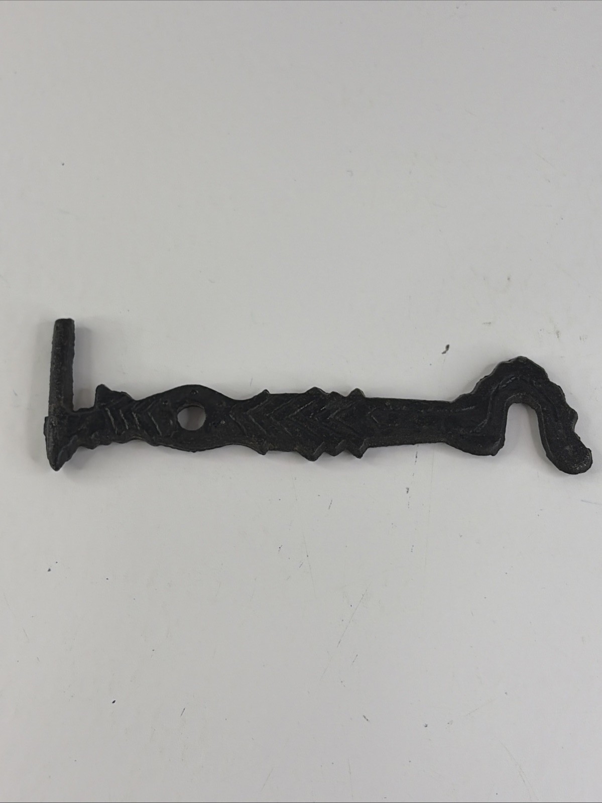 Vintage Cast Iron Wall Bracket For Oil Lamp Or  Plant Holder Black