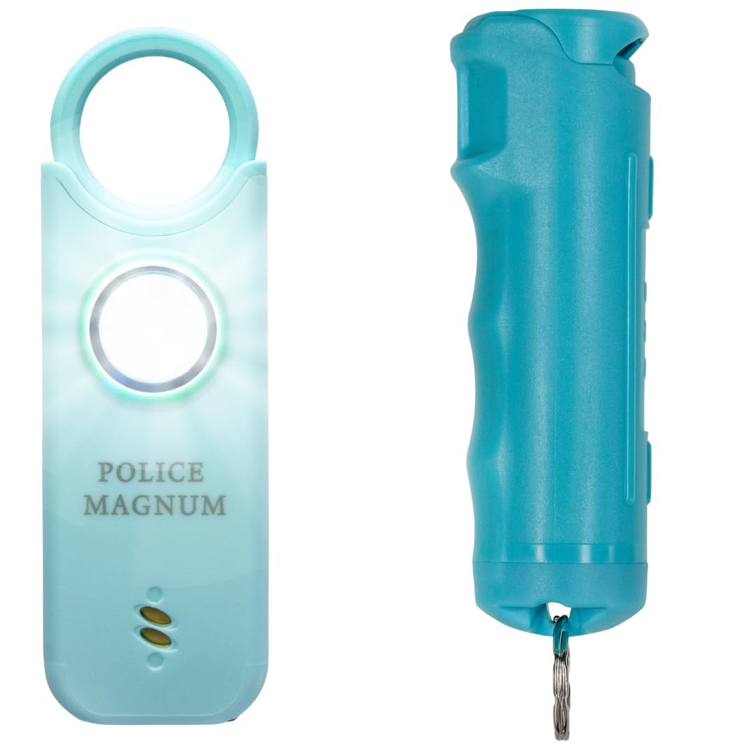 Personal Safety Alarm & Pepper Spray Combo Pack for - Loud 135db Siren with L...