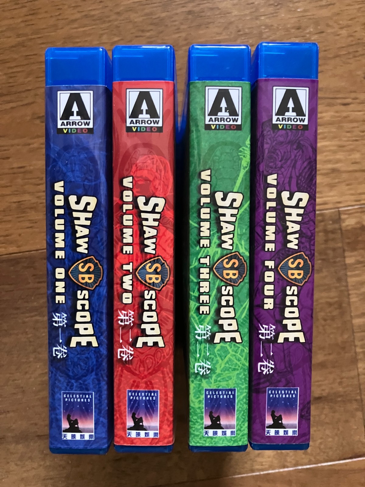 Shawscope Blu Ray Custom Cover W/ Empty Case Only NO Discs Shaw Brothers 1 2 3 4