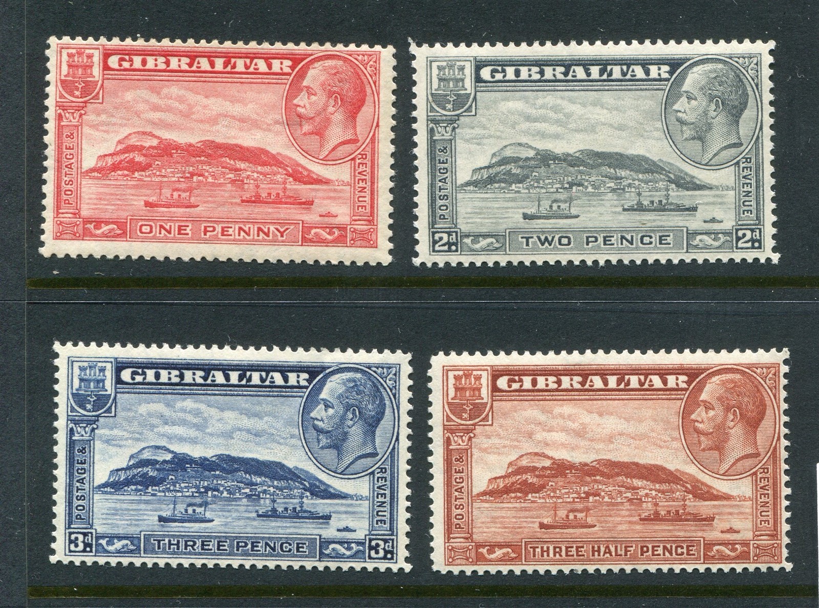 Gibraltar #96-99 George V Complete Set [Mint Lightly Hinged]