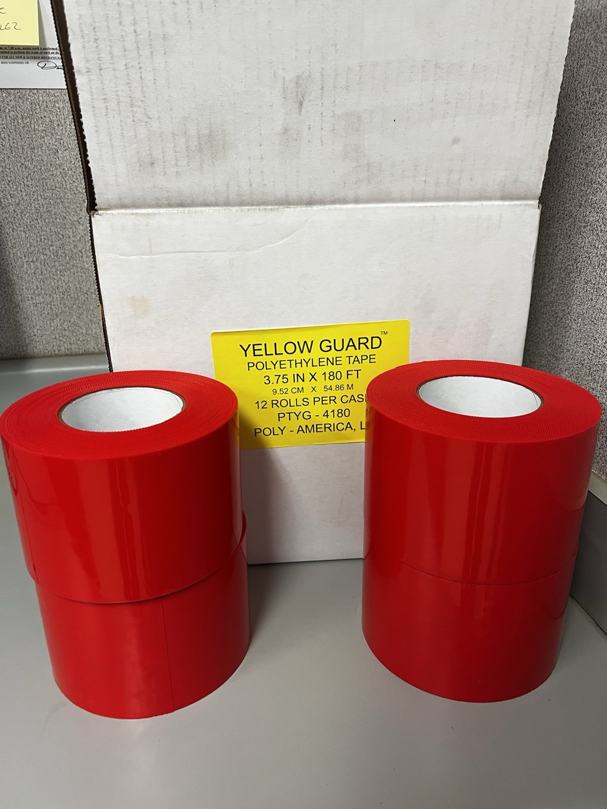 Yellow Guard Polyethylene Tape Vapor Barrier  3.75” X 180