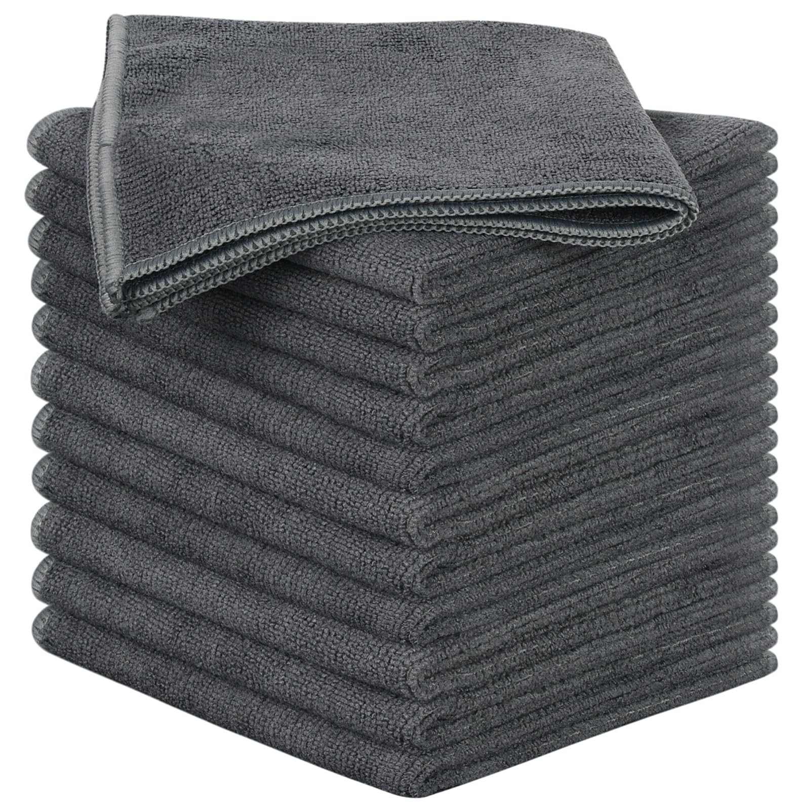 SINLAND Microfiber Cleaning Cloth Super Absorbent Kitchen Dish Cloths Quick D...