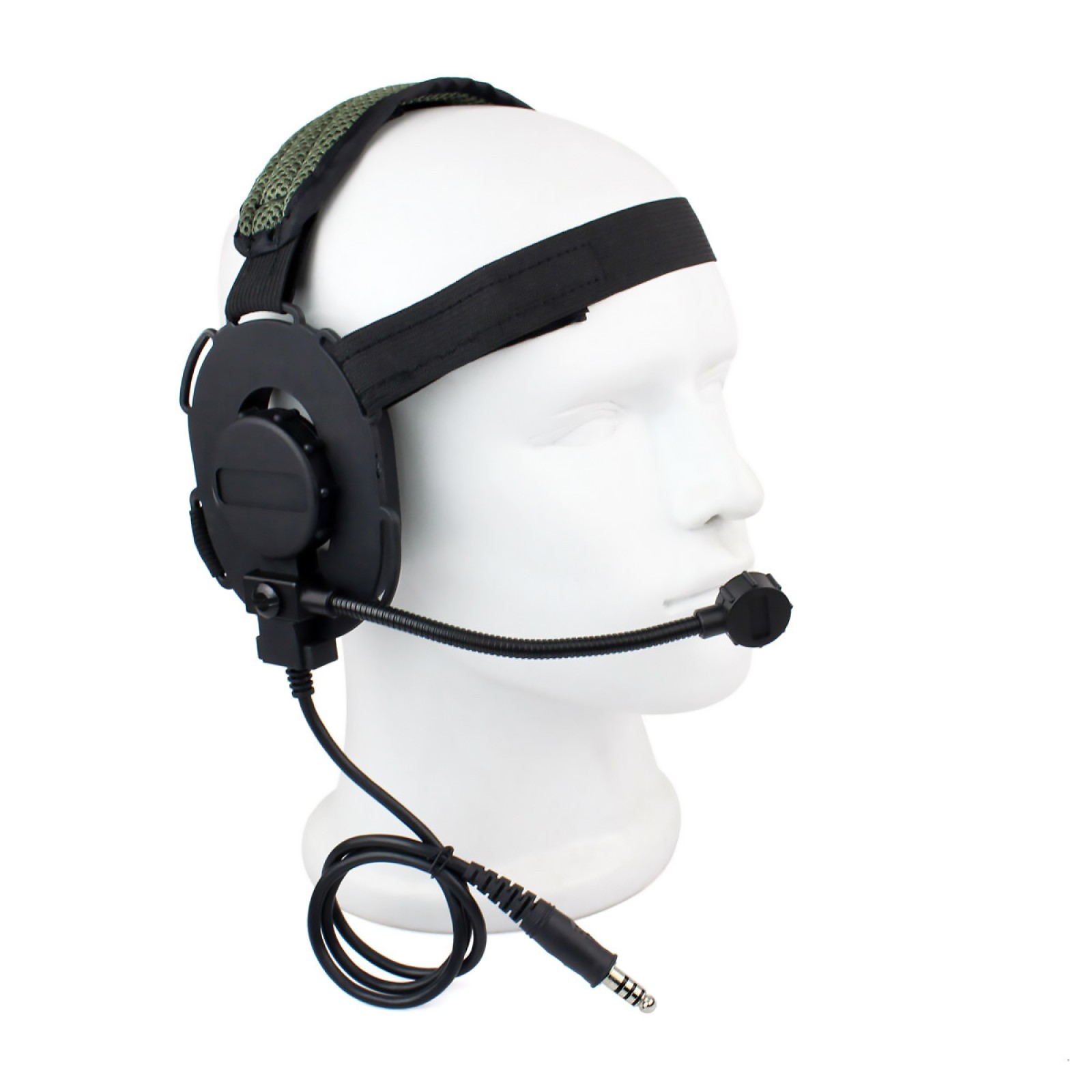40-60db Earpiece Headset Headphone Airsoft Mic Radio For Bowman Elite II HD03 B
