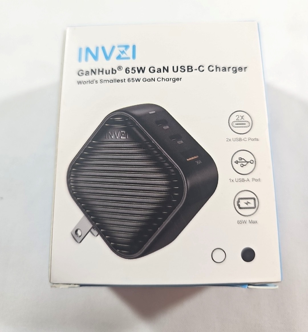 Invzi 65W GaN USB C 3-Port Charger