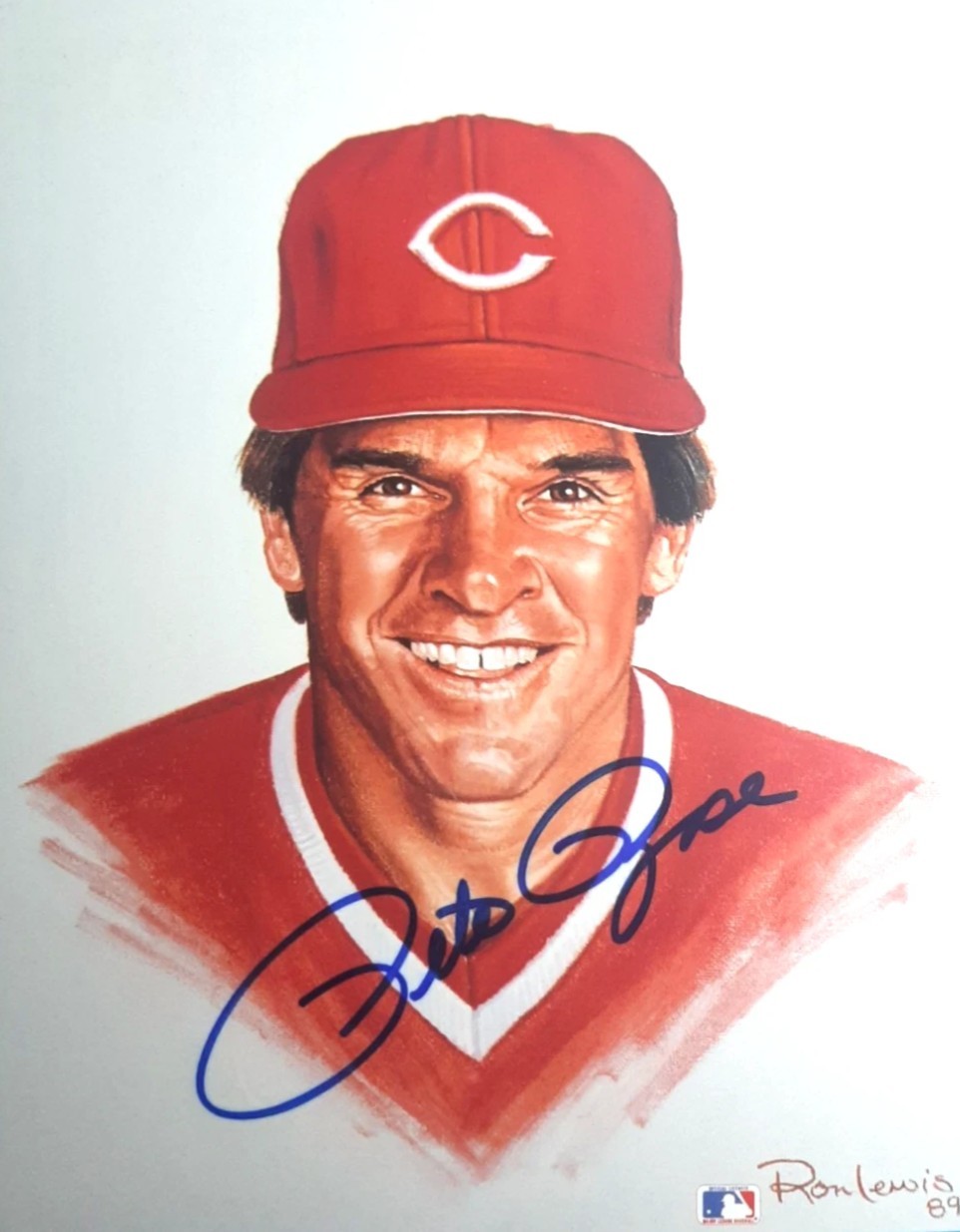 Pete Rose Signed Cincinnati Reds PORTRAIT 8X10 RP Reprint Photo