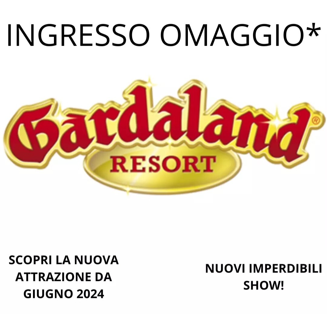 GARDALAND COUPON - 33% DISCOUNT VOUCHER - FREE ENTRY CODE EXPIRES 2027