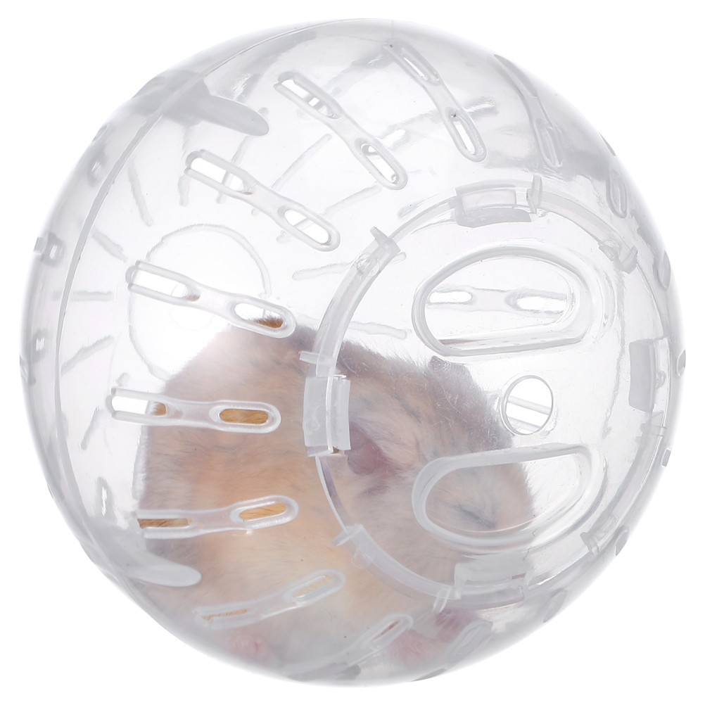 Hamster Running Ball White 10cm Small Pet Exercise Toy Safe Plastic