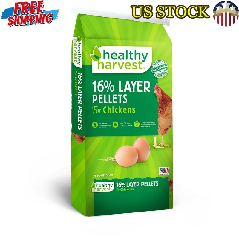 40 lb bag Chicken Feed for Egg Laying Chickens 16% Layer Pellets