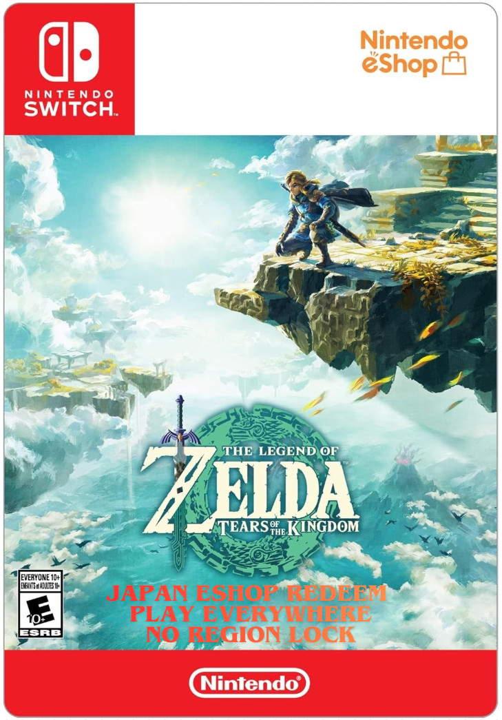 TOTK Zelda Tears of the Kingdom Nintendo Switch eShop Digital Code