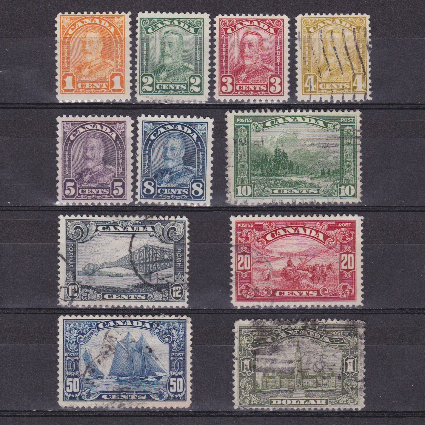 CANADA 1928, Sg# 275-285, CV £200, Used