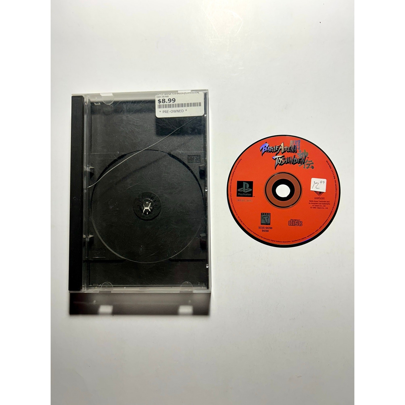 Battle Arena Toshinden Long Box (PS1 PlayStation 1)works No manual🔥