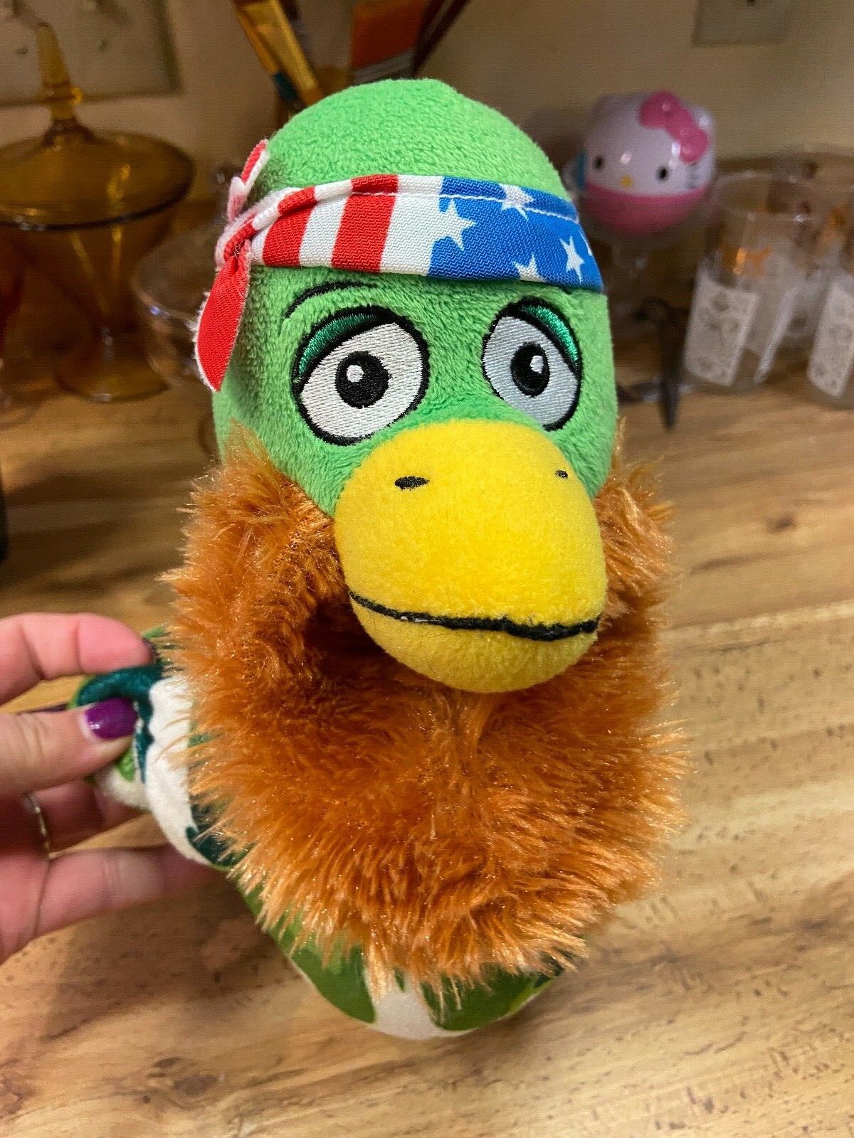 Duck Dynasty Camo Duck Plush Stuffed Animal Toy Camouflage Willie Beard 10"