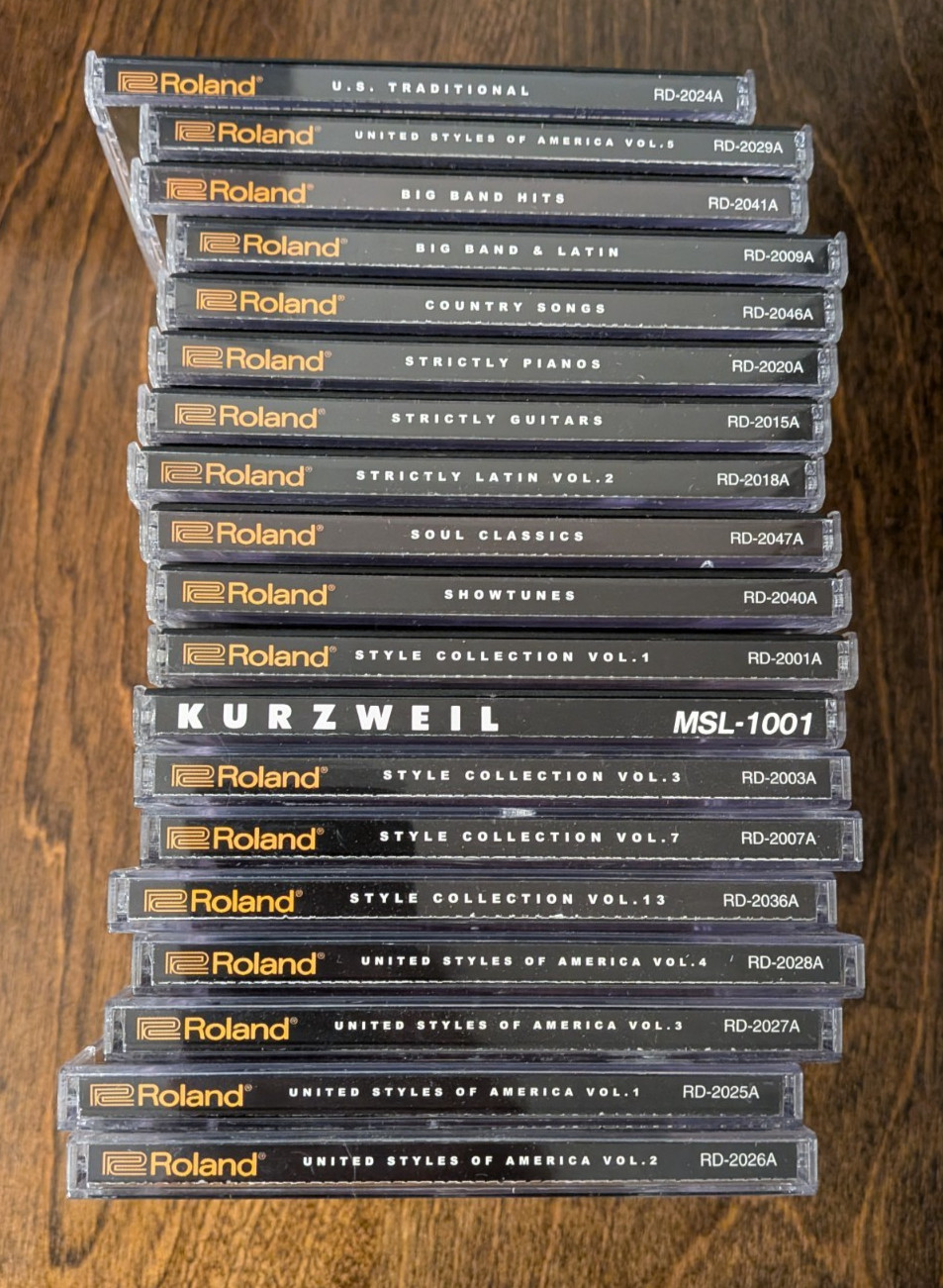 ROLAND Style Data MSA Format Floppy Disk Set (19 total) LOT - rare