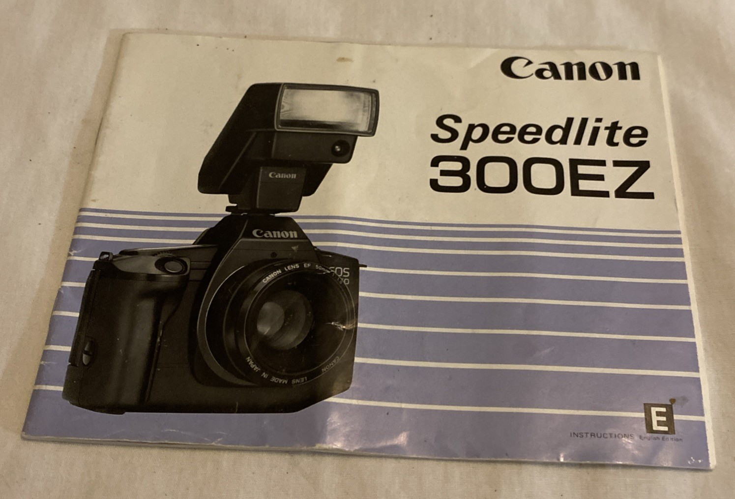Cannon Speedlite 300EZ Electronic Flash Original Owner's Manual Nice
