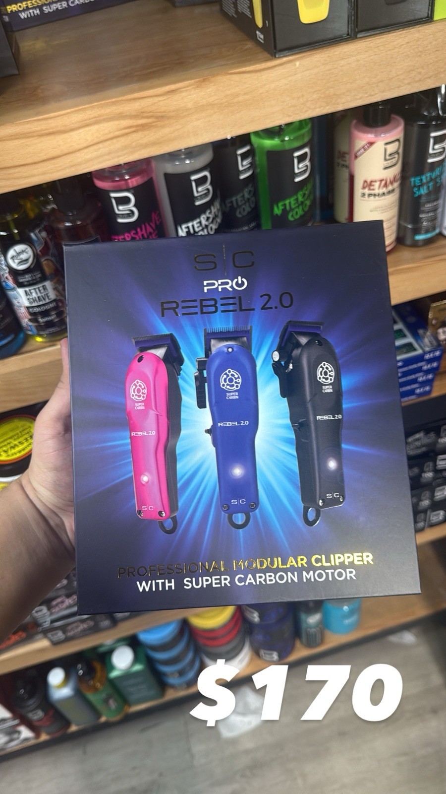 Stylecraft Pro Rebel 2.0 Modular Clipper Pink Blue Black Square Blade