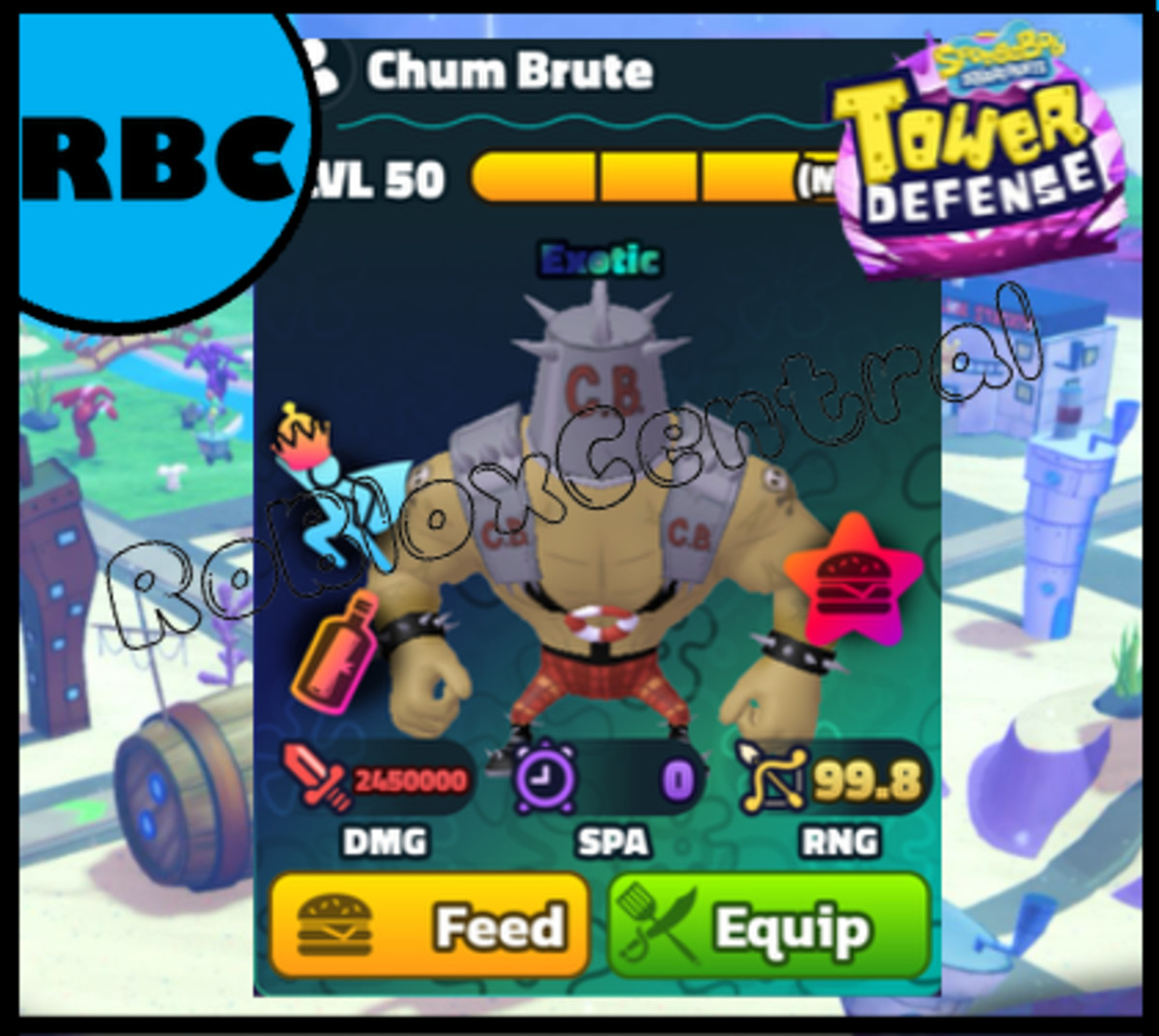 CHUM BRUTE - CHEAP SPONGEBOB TOWER DEFENSE - SBTD UNIT