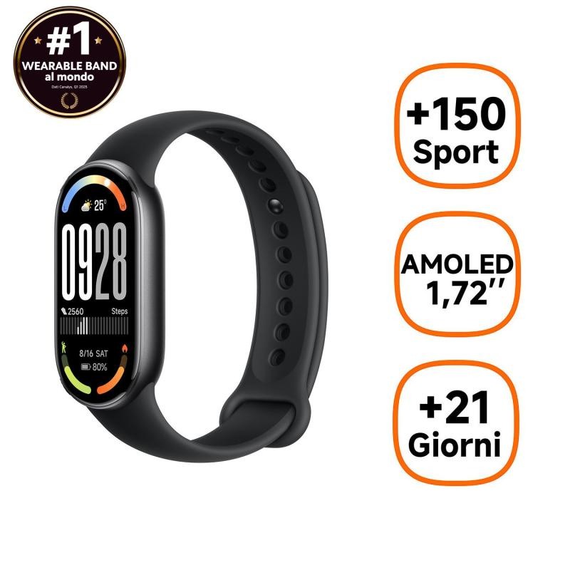 Xiaomi Smart Band 10 Black AMOLED Activity Detection Bracelet 4.37