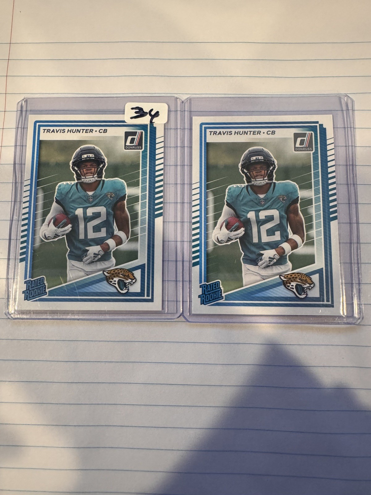 2025 Panini Donruss - Rated Rookie Travis Hunter #301 (RC), Lot of 2